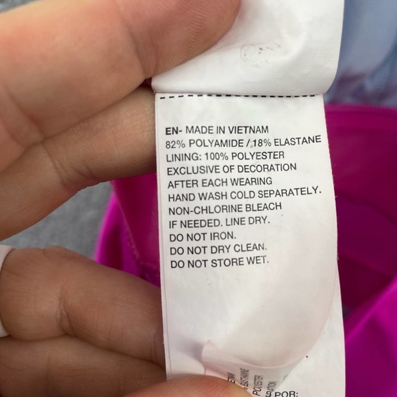 Nike Standard Mesh Solid Edge V-Back One Piece Swimsuit Racerback Women's Medium - Picture 8 of 11